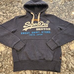 Vintage Superdry Navy Hoodie